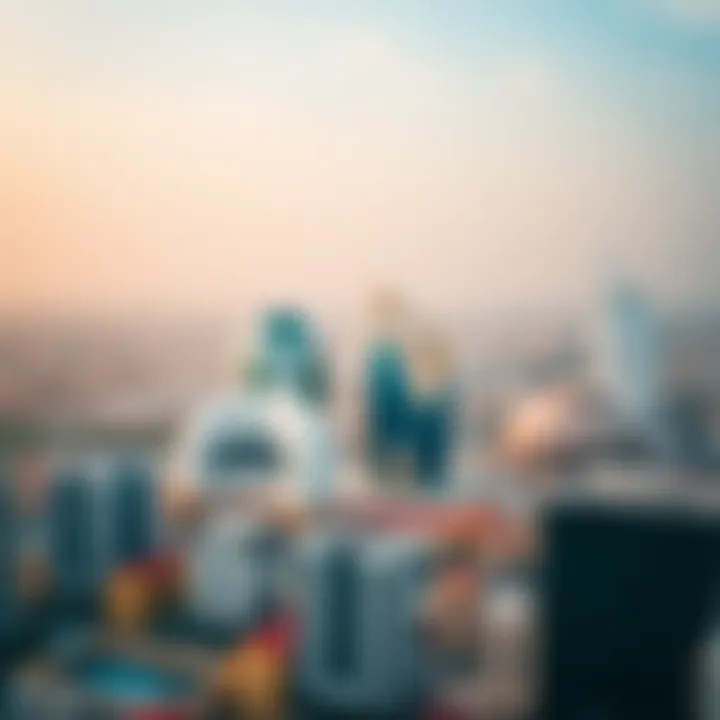 Panoramic Cityscape View from Al Khor Towers Panoramic cityscape view from Al Khor Towers