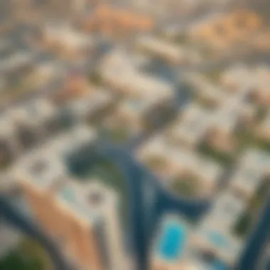 Aerial view showcasing the unique layout of الخوانيج ووك