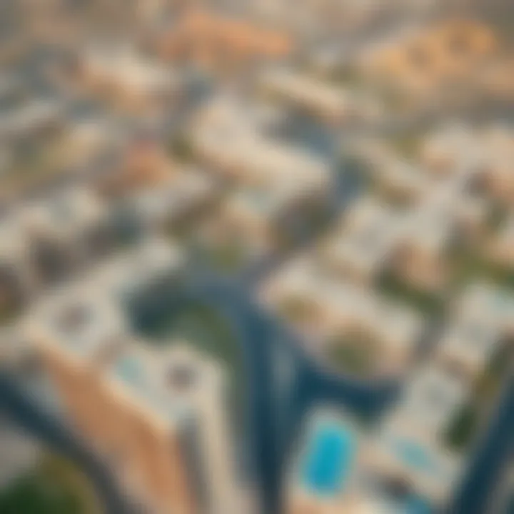 Aerial view showcasing the unique layout of الخوانيج ووك