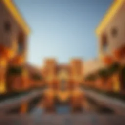 Stunning architectural design of Al Reef Desert Village