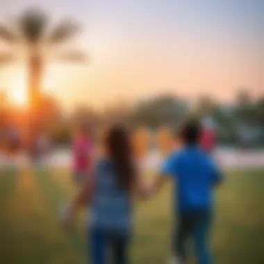 Community Engagement at Al Warqa 3 Park Families enjoying recreational activities at Al Warqa 3 Park