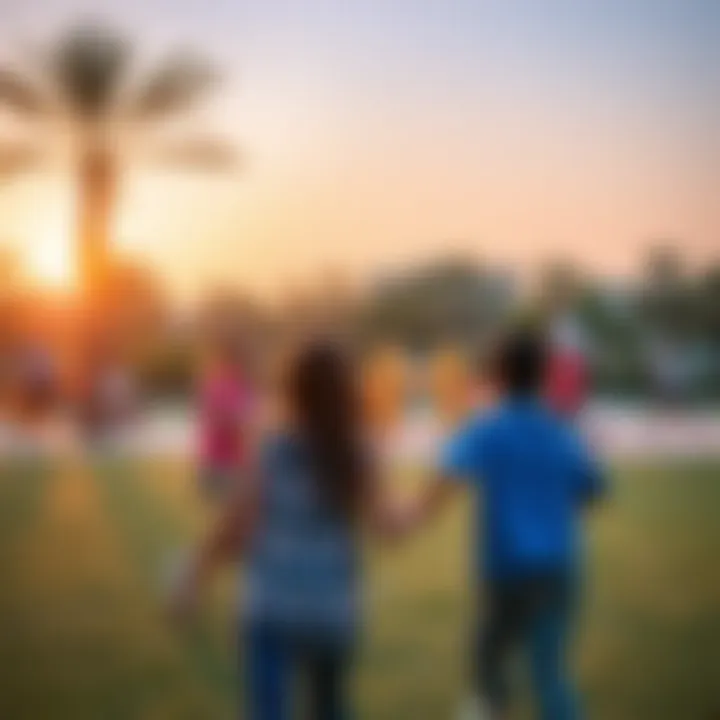 Community Engagement at Al Warqa 3 Park Families enjoying recreational activities at Al Warqa 3 Park