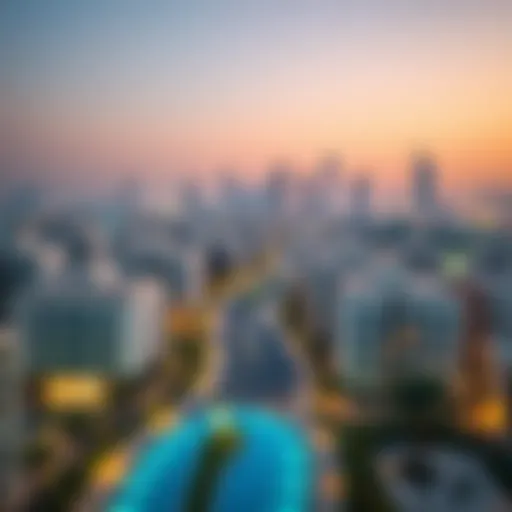 Stunning skyline view of Al Wasl neighborhood showcasing modern architecture