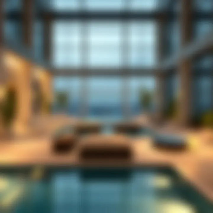 Exclusive Amenities at Sparkle Towers Amenities area in Sparkle Towers including pool and lounge