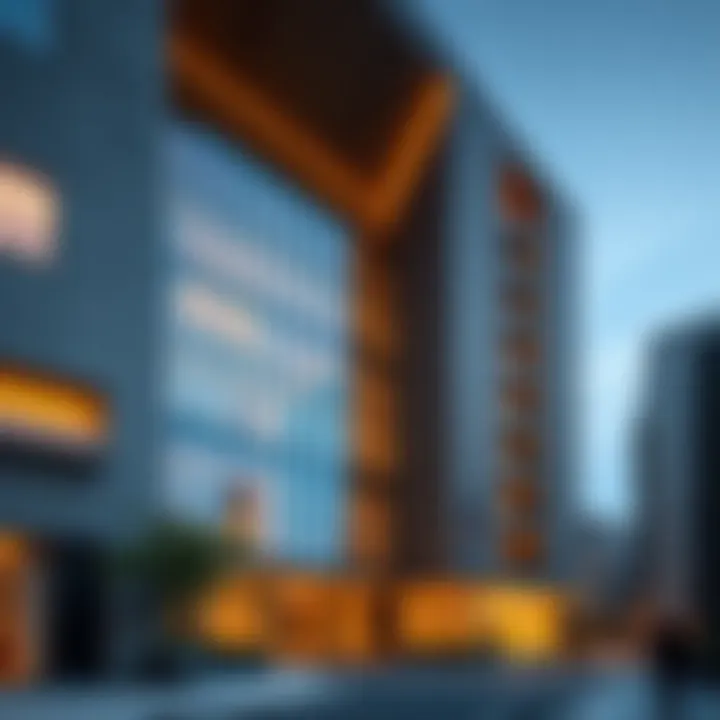 Stunning architectural design of the Azayez Building showcasing modern aesthetics.