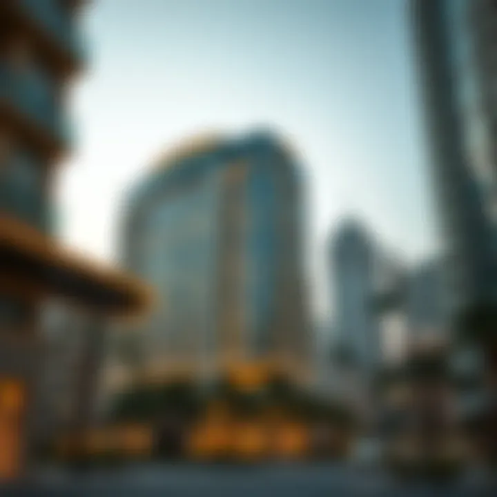 Overview of Dubai's property market with Azayez Building as a focal point.