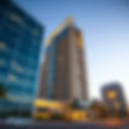 Stunning exterior view of C1 Tower Al Bateen showcasing modern architecture