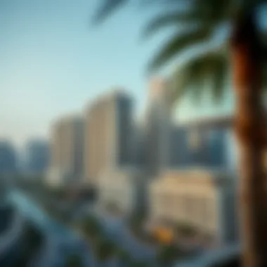 Urban Landscape Around Dubai Gate The urban landscape surrounding Dubai Gate illustrating its impact