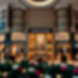 Luxury Fashion Boutique in Dubai Mall An elegant luxury boutique within Dubai Mall showcasing high-end fashion.