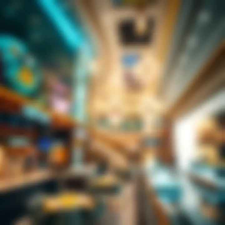 Luxurious interior of Dubai Marina Mall featuring high-end retail shops