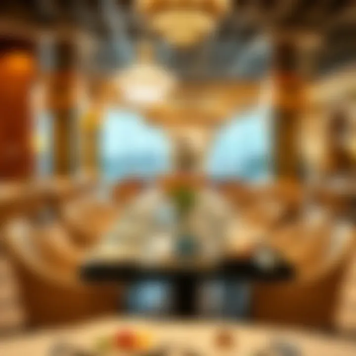 Culinary Delights of Caesars Palace Exquisite dining setting in Caesars Palace restaurants