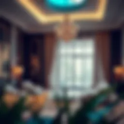 Luxurious villa interior showcasing elegant design