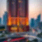 Stunning view of Fairmont Sheikh Zayed Road building