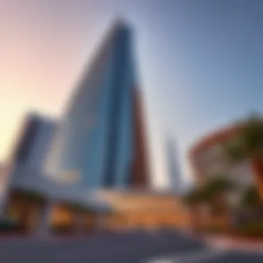 Architectural Marvel: Jeel Tower Stunning exterior view of Jeel Tower showcasing modern design