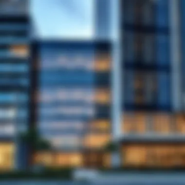 Modern office exterior in JLT