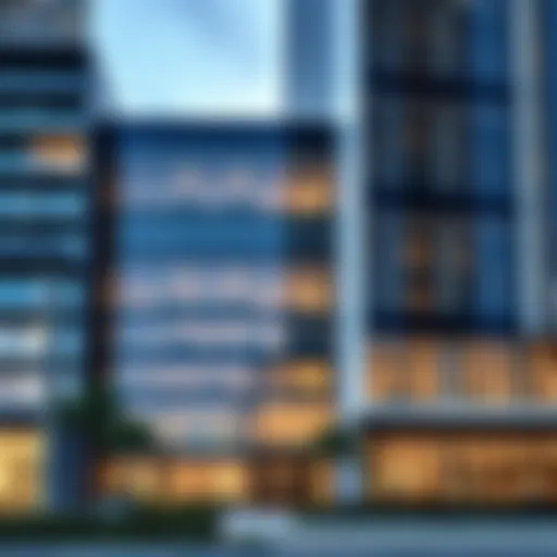 Modern office exterior in JLT
