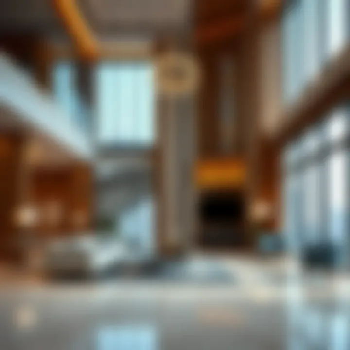 Interior design highlights of Lillian Tower showcasing modern architecture