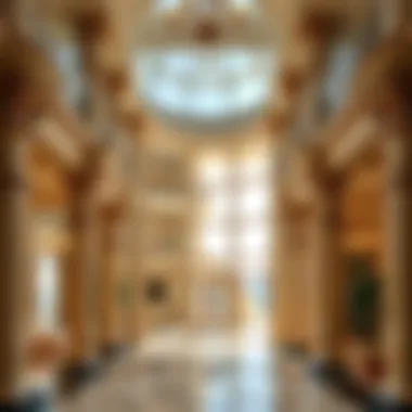 Architectural Grandeur in Marina Bay Elegant architectural details of a luxury residence in Marina Bay