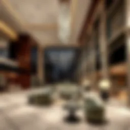 Luxurious lobby area of Marriott Residence Dubai showcasing modern design