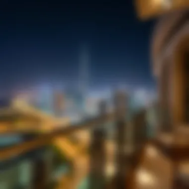 Breathtaking Skyline Views Stunning skyline view from a balcony at Marriott Residence Dubai