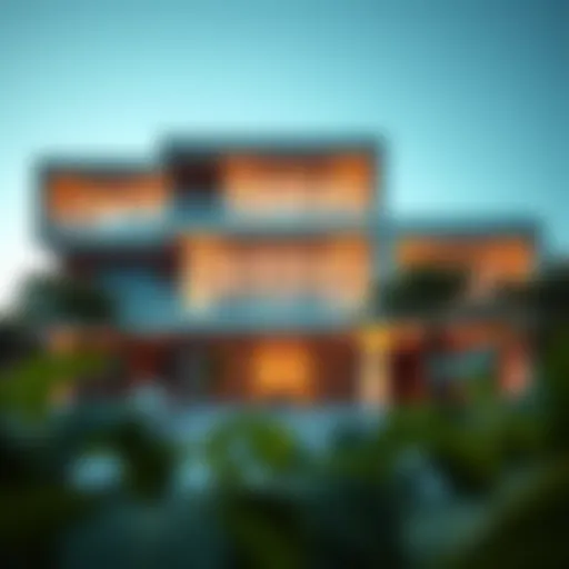 Elegant exterior view of MBL Residence showcasing modern architecture