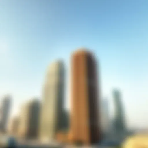 A stunning view of Deira's skyline showcasing modern architecture