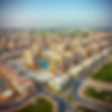 Aerial View Showcasing Mudon Al Ranim's Location Aerial view of Mudon Al Ranim highlighting its strategic location in Dubai