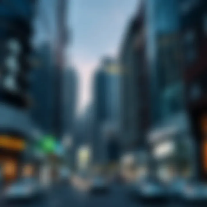 Commercial Real Estate Opportunities Business district emphasizing commercial real estate