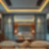 Elegant modern room partition showcasing functionality and style