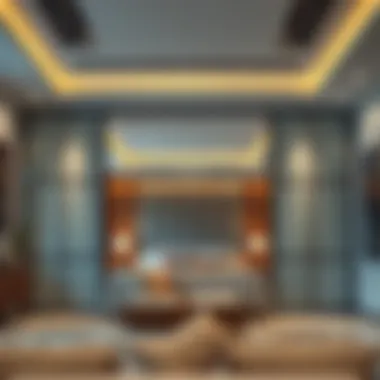 Sophisticated Room Partition Design Elegant modern room partition showcasing functionality and style