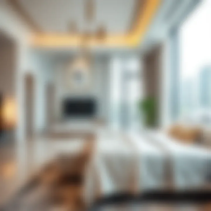 Stylish Apartment in Al Quoz Modern apartment interior in Al Quoz showcasing stylish design