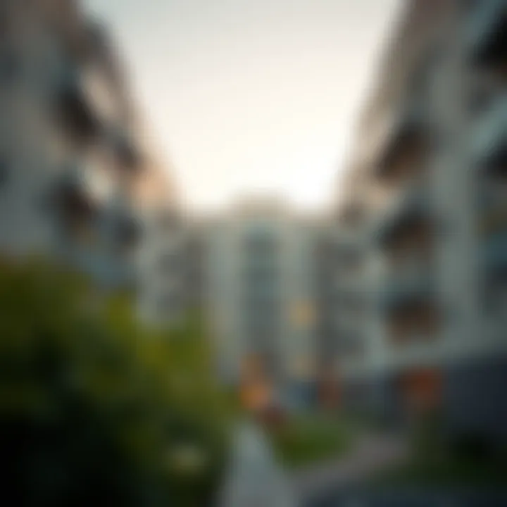 Multifamily Building in Al Quoz Exterior view of a multifamily building in Al Quoz