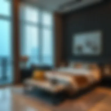 Stylish Bedroom Setup Modern bedroom in Jumeirah Village Circle