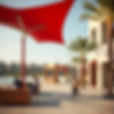 Vibrant community spaces in Roxy Al Khawaneej with locals enjoying leisure time