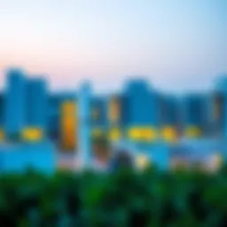 A panoramic view of Roxy Al Khawaneej showcasing modern architecture