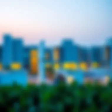 A panoramic view of Roxy Al Khawaneej showcasing modern architecture