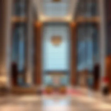 Luxurious lobby area of Sidra Tower with modern aesthetics