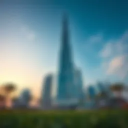 Stunning view of Sidra Tower showcasing its unique architectural design