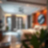 Modern studio interior showcasing contemporary design