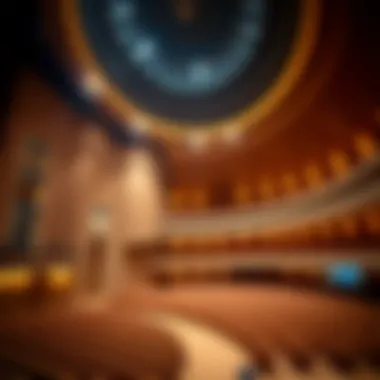 Interior Elegance of Dubai Opera House Interior shot of the main auditorium highlighting its elegant design and acoustics