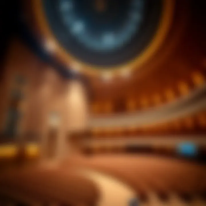 Interior Elegance of Dubai Opera House Interior shot of the main auditorium highlighting its elegant design and acoustics