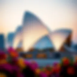 Stunning exterior view of the Dubai Opera House showcasing its unique architectural style