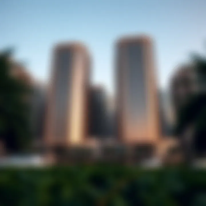 Visual comparison of Celestia Building with similar Dubai projects