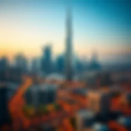 A stunning view of Dubai's skyline featuring modern architectural marvels