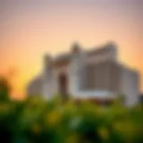 Stunning view of the Dorchester Collection exterior against a sunset