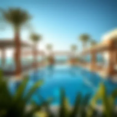 Luxurious Poolside Experience at Dorchester Collection Relaxing pool area with lavish cabanas and ocean views