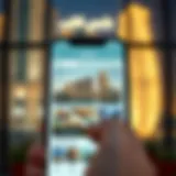 User interface of the Dubai Brokers App showcasing property listings