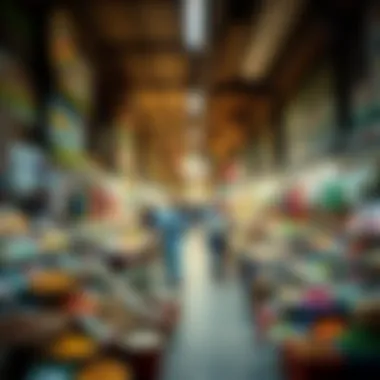 Diverse Goods in Ajman Market A bustling marketplace in Ajman filled with diverse goods