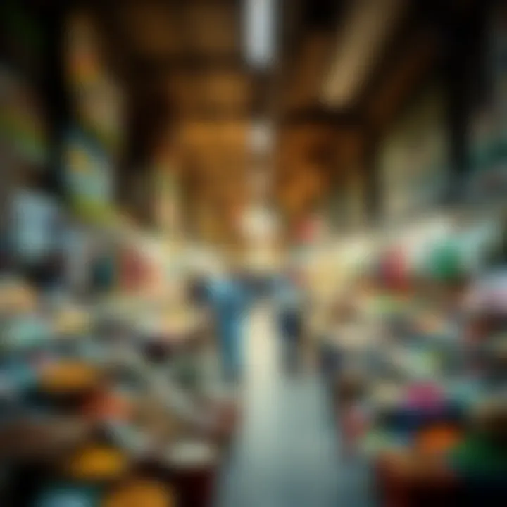 Diverse Goods in Ajman Market A bustling marketplace in Ajman filled with diverse goods