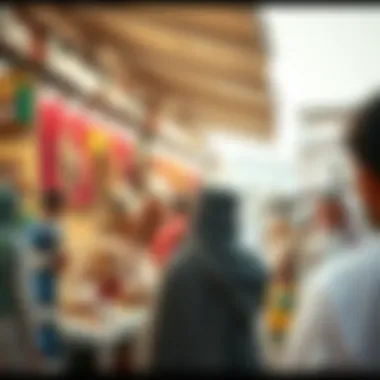 Cultural Traditions in Ajman Cultural event in Ajman market highlighting local traditions